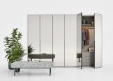 Novamobili Crystal Mirrored Door Wardrobe