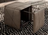 Ozzio Cubix Pouf With 4 Chairs