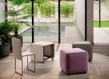 Ozzio Cubix Pouf With 4 Chairs