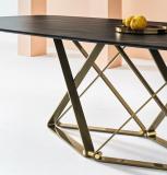 Bontempi Delta Barrel Top Dining Table