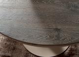 Ozzio Eclipse Round Extending Dining Table in Wood