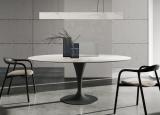 Sovet Italia Flute Oval Dining Table