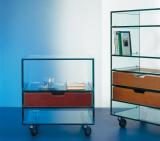 Tonelli Grattacielo Glass Bedside Cabinet