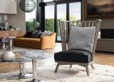 Gervasoni Gray Bergere Armchair