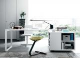 Isola Home Office Desk With Bookcase