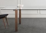 Tonelli Livingstone Dining Table with Wood Legs