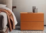 Pianca Norma Bedside Cabinet in Leather