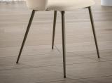 Bontempi Rebecca Dining Chair with Metal Legs