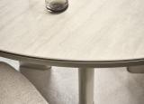 Calligaris Sandy Round Dining Table with Bevelled Ceramic Top