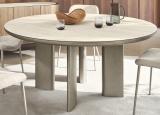 Calligaris Sandy Round Dining Table with Bevelled Ceramic Top