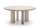 Calligaris Sandy Round Dining Table with Bevelled Ceramic Top
