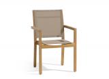 Manutti Siena Teak & Textile Garden Dining Chair - Now Discontinued