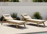 Manutti Sunrise Sun Lounger in Teak