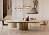 Bontempi Talos Barrel Top Extending Dining Table