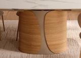 Bontempi Talos Barrel Top Extending Dining Table