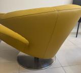 Leolux Parabolica Armchair In Mimosa Leather - In Stock