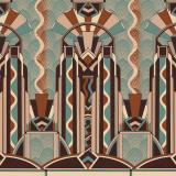 London Art Deco Jungle Wallpaper