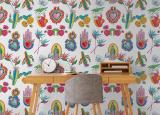 London Art Mexican Folk Wallpaper