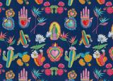 London Art Mexican Folk Wallpaper