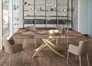 Bontempi Artistico Barrel Top Dining Table