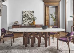 Porada Augusto Oval Dining Table