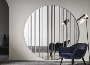 Tonelli Barcode Round Mirror