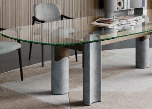 Cattelan Italia Bilbao Glass Table