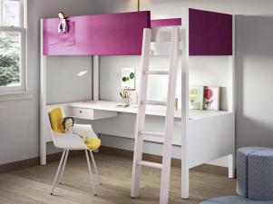 Battistella Camelot Loft Bed with Desk