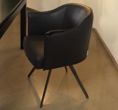 Cierre Boheme Dining Armchair with Swivel Base