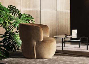 Bonaldo Doge Armchair (Covered Base)