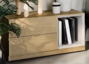 Novamobili Easy Bedside Cabinet with Open Unit