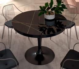 Ozzio Eclipse Round Extending Dining Table