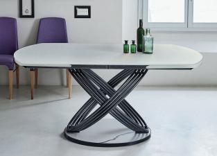 Bontempi Fusion Glass Extending Dining Table