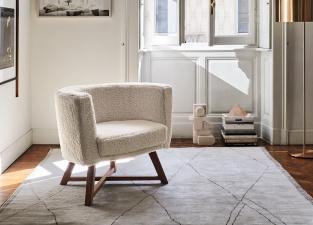 Gervasoni Gray Upholstered Armchair