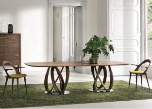 Porada Infinity Ovale Dining Table in Wood