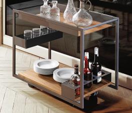 Cattelan Italia Mojito Wood Drinks Trolley