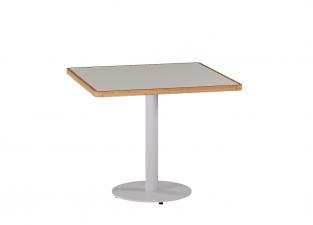 Manutti Napoli Square Bistro Table With Teak Border