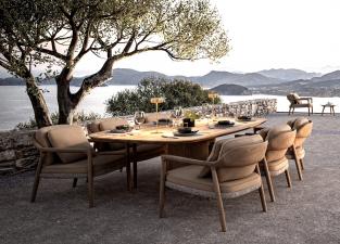 Manutti Ogado Boat Shaped Garden Table