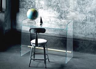 Glas Italia Pirandello Glass Desk