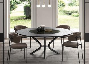 Ozzio Pivot Round Dining Table