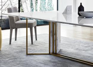 Meridiani Plinto Rectangular Dining Table