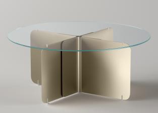 Tonelli Pleat Round Dining Table