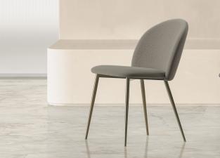Bontempi Rebecca Dining Chair with Metal Legs