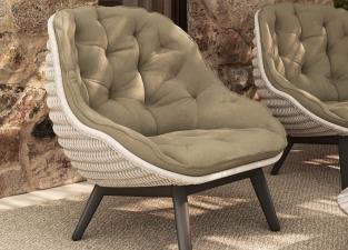 Manutti Sandua Alu Garden High Back Lounge Chair