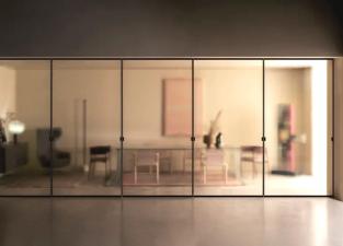 Glas Italia Sherazade Spin Revolving Glass Doors