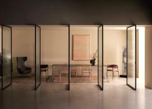 Glas Italia Sherazade Spin Revolving Glass Doors