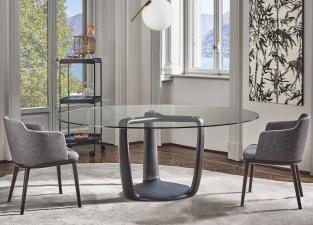 Porada Saddle Round Dining Table