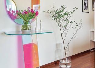 Glas Italia Shimmer ConsoleTable