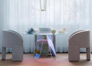 Glas Italia Shimmer Dining Table