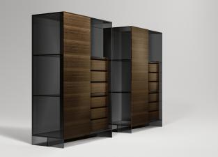 Tonelli Shoji Wood Cabinet/Wardrobe